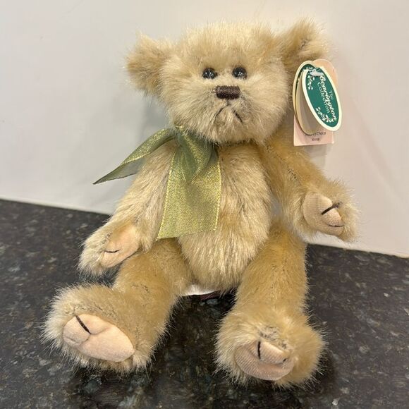 The Bearington Collection Chipper Teddy 1329 Plush Stuffed Animal 10" Jointed - Picture 1 of 11